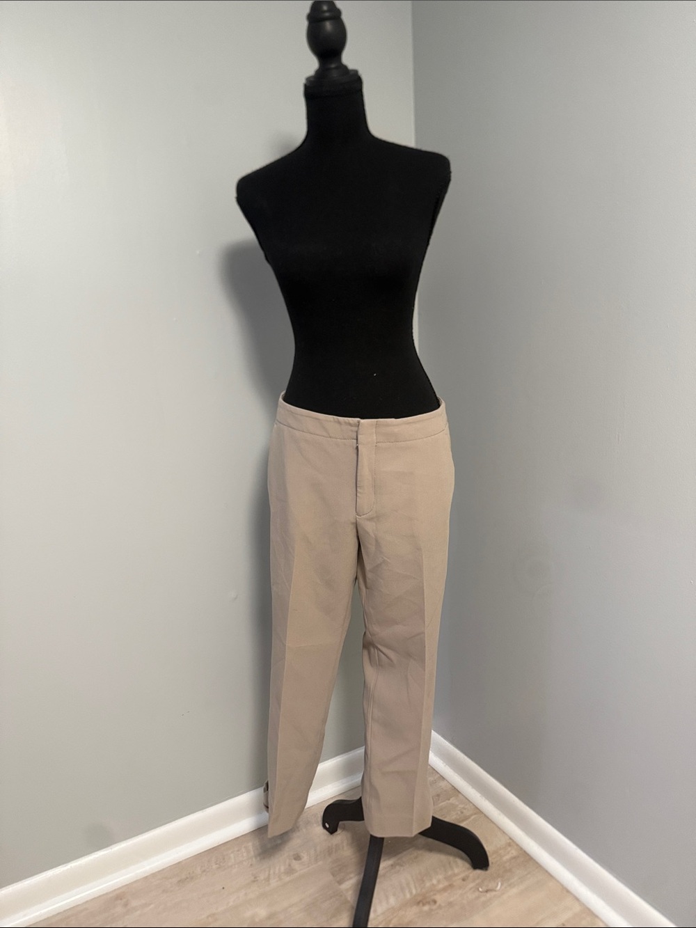 Banana Republic Women's Khaki Straight-Leg Trousers